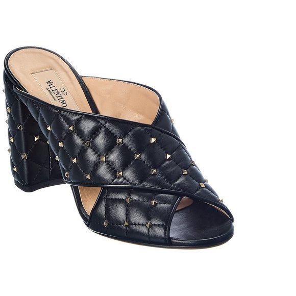 Valentino Shoes - Valentino Rockstud Spike 90 Leather Sandal